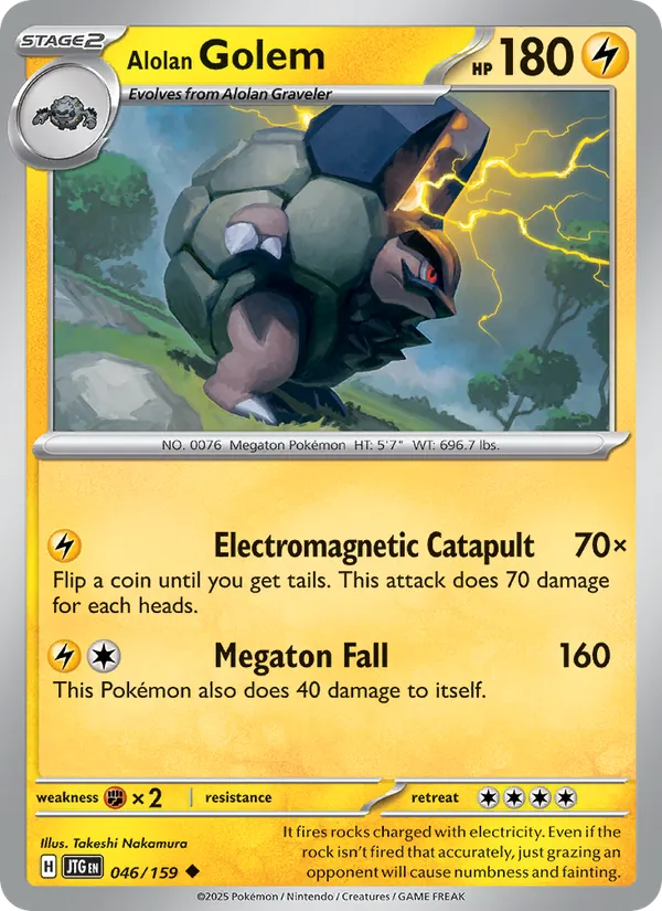 Alolan Golem #046 – Journey Together card