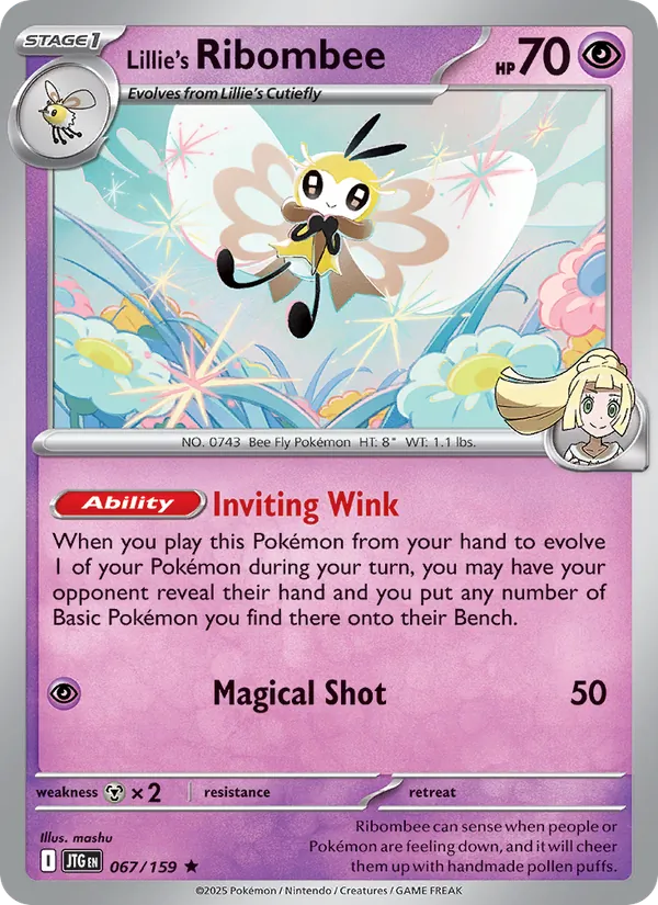 Lillie's Ribombee #067 – Journey Together card
