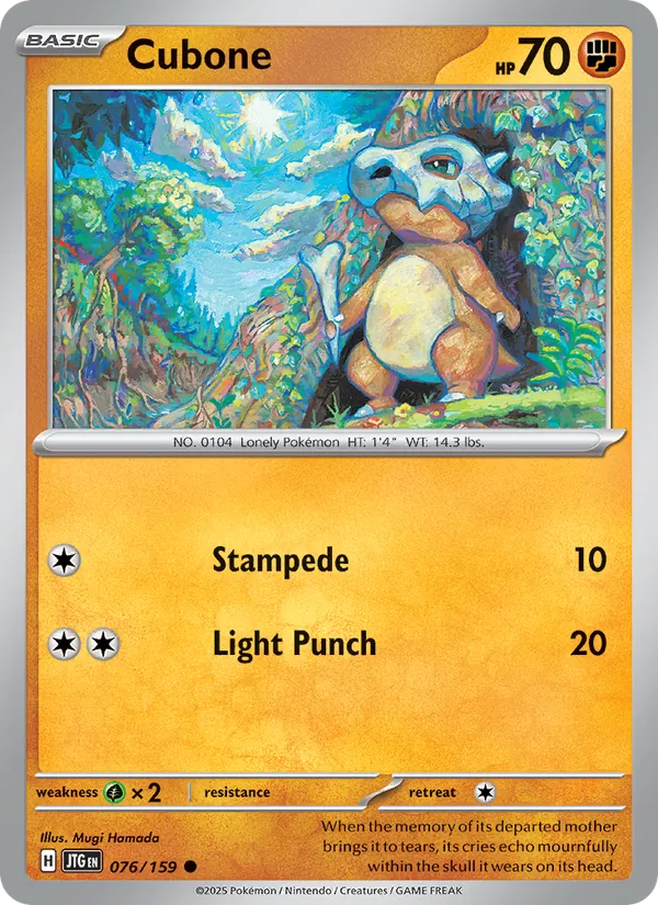 Cubone #076 – Journey Together card