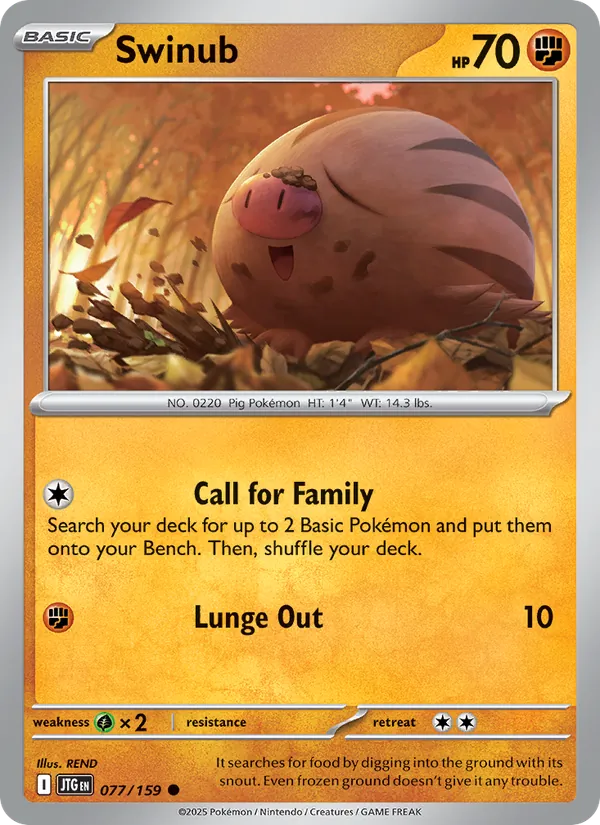 Swinub #077 – Journey Together card