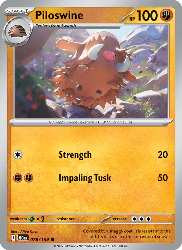 Piloswine #078 – Journey Together card