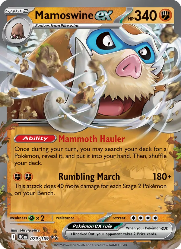 Mamoswine ex #079 – Journey Together card