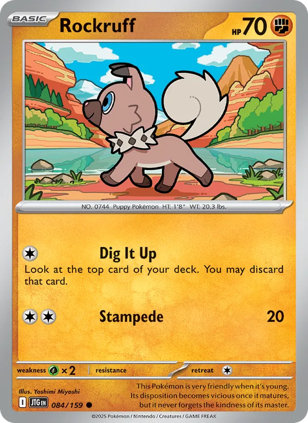 Rockruff #084 – Journey Together card