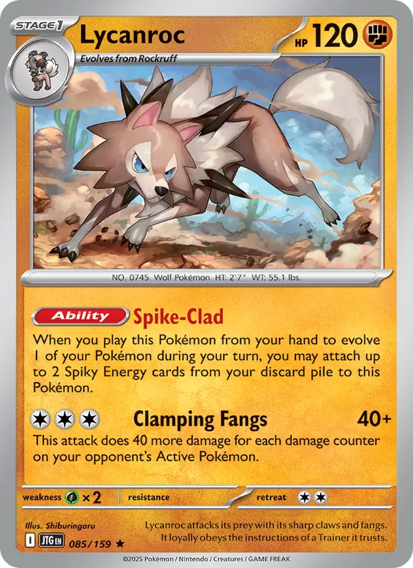 Lycanroc #085 – Journey Together card