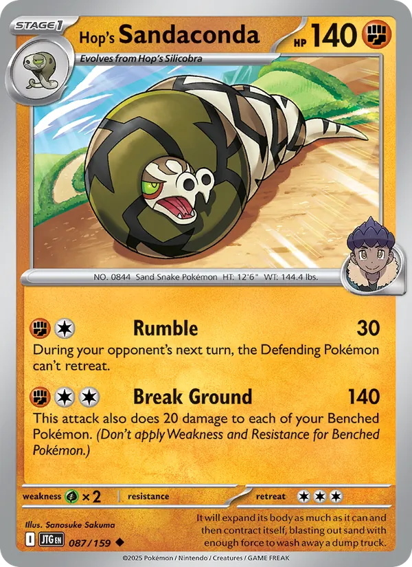 Hop's Sandaconda #087 – Journey Together card
