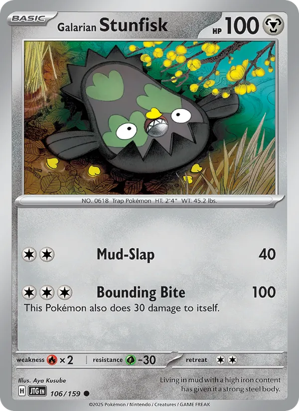 Galarian Stunfisk #106 – Journey Together card