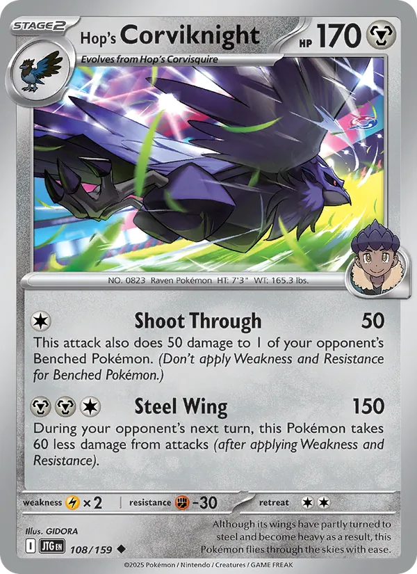 Hop's Corviknight #108 – Journey Together card