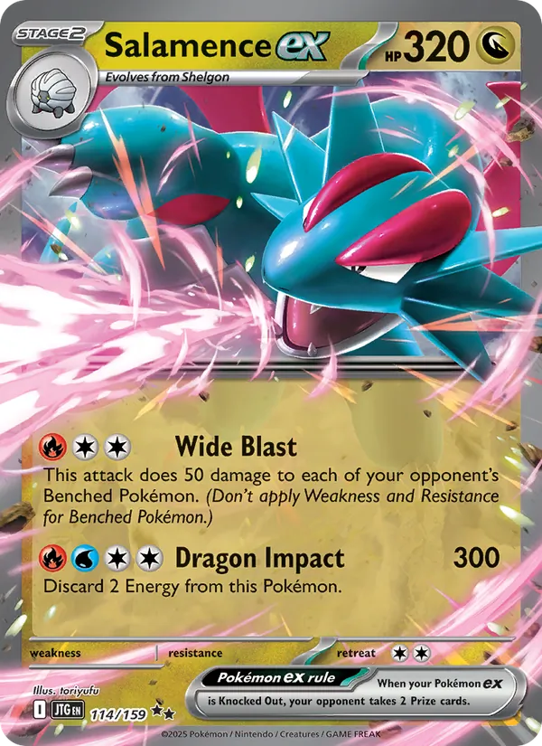 Salamence ex #114 – Journey Together card