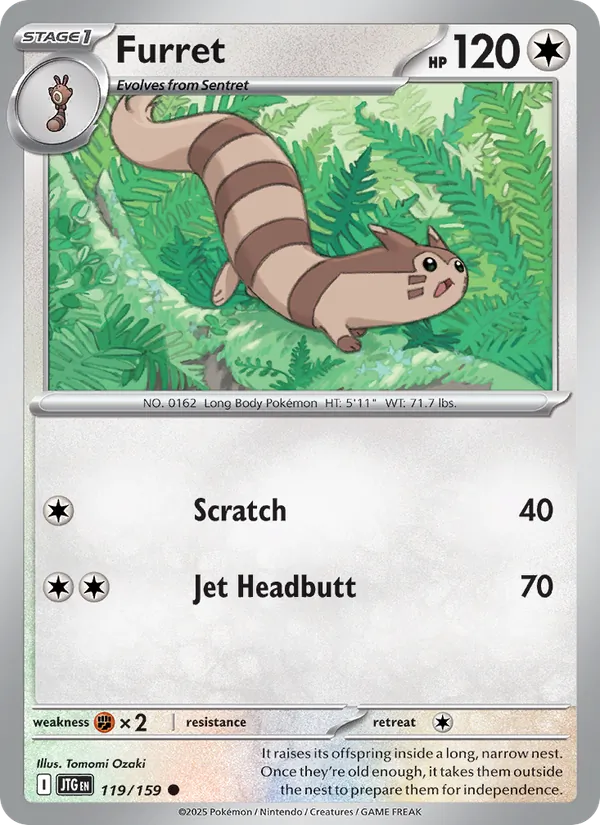 Furret #119 – Journey Together card