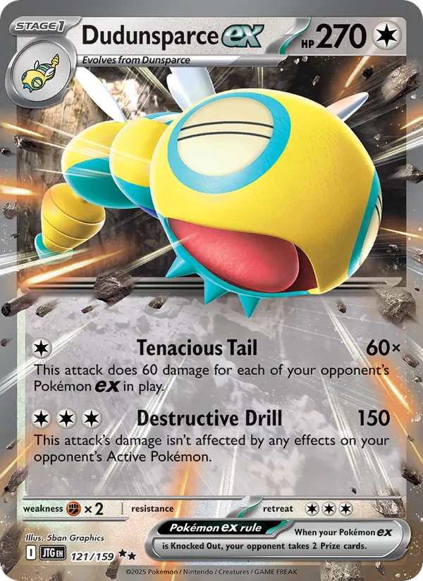 Dudunsparce ex #121 – Journey Together card