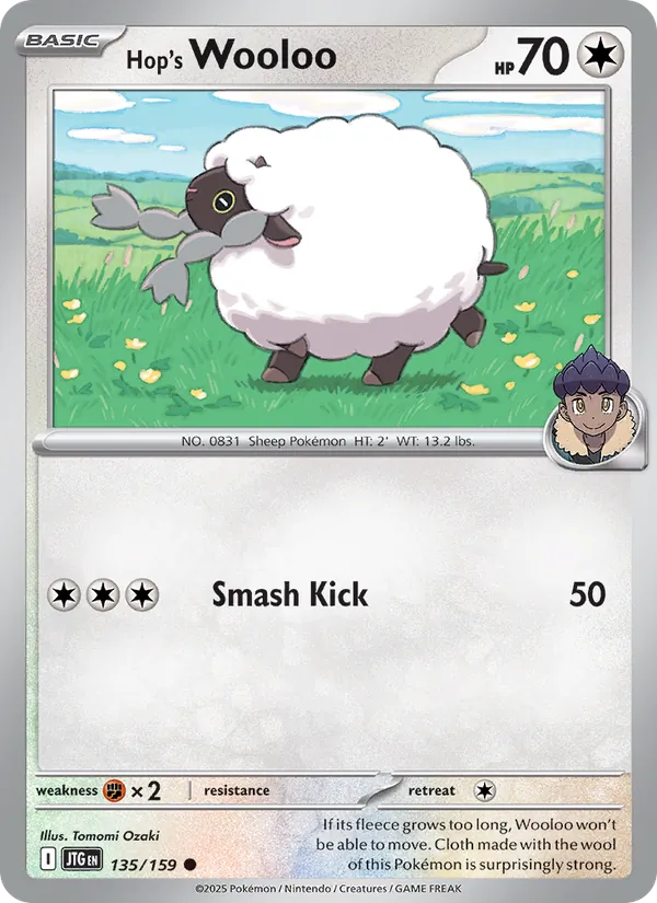 Hop's Wooloo #135 – Journey Together card