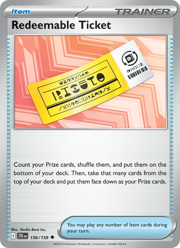 Redeemable Ticket #156 – Journey Together card