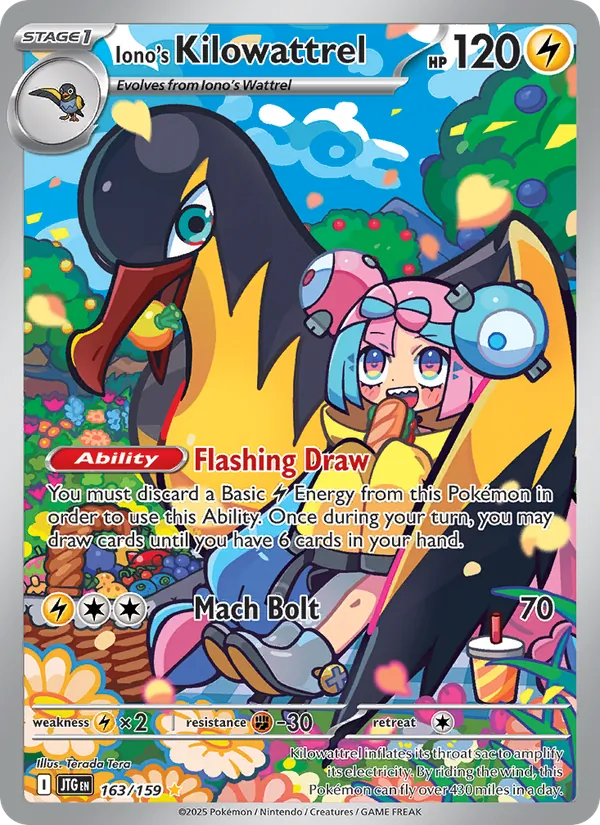 Iono's Kilowattrel #163 – Journey Together card