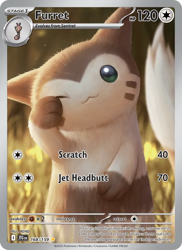 Furret #168 – Journey Together card