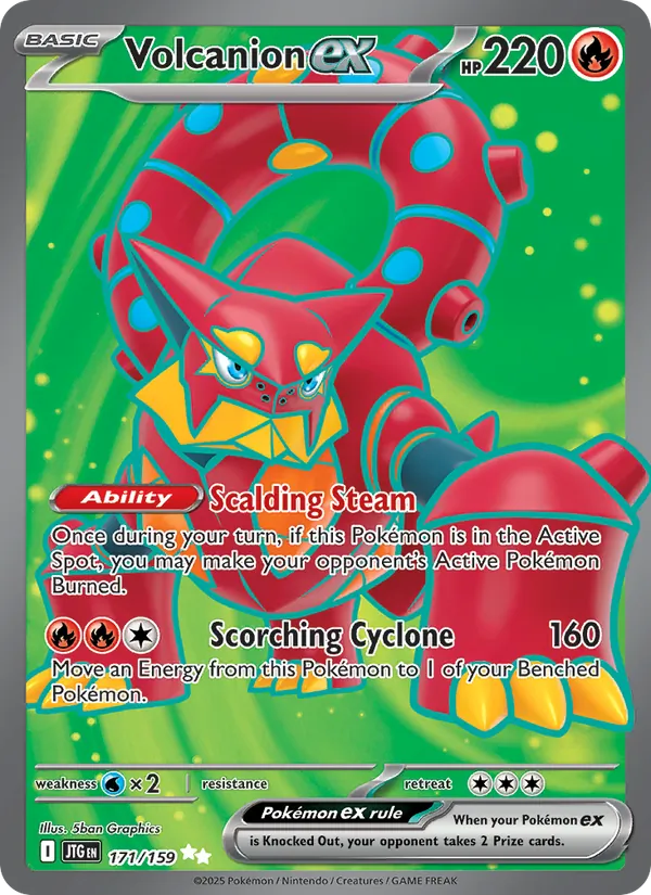Volcanion ex #171 – Journey Together card