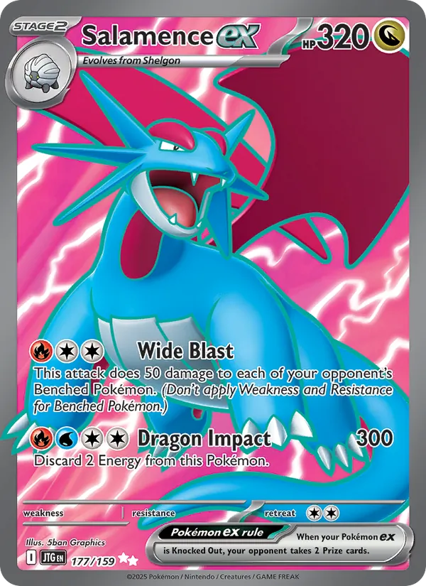 Salamence ex #177 – Journey Together card