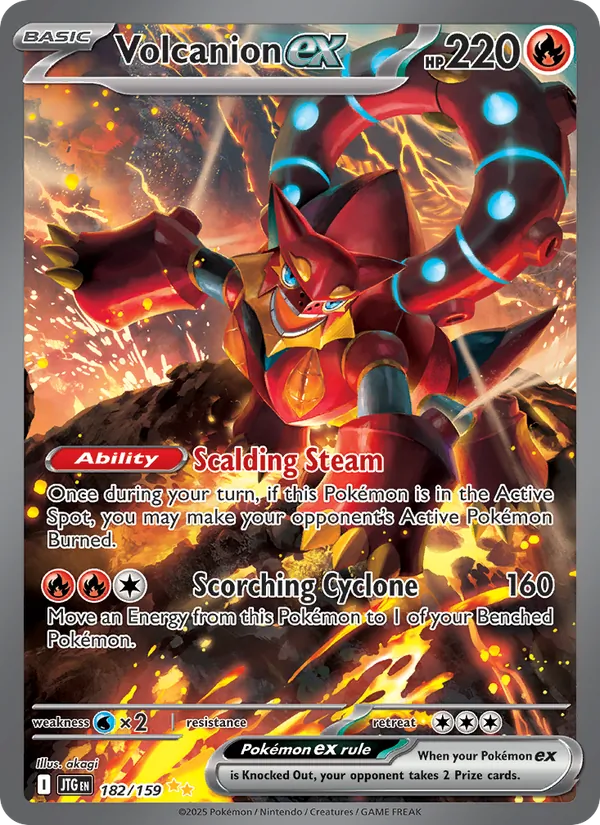 Volcanion ex #182 – Journey Together card