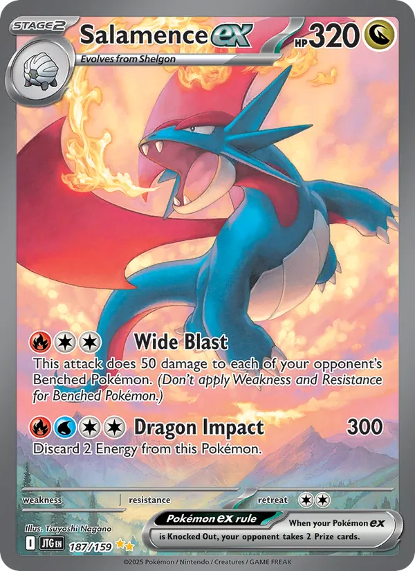 Salamence ex #187 – Journey Together card