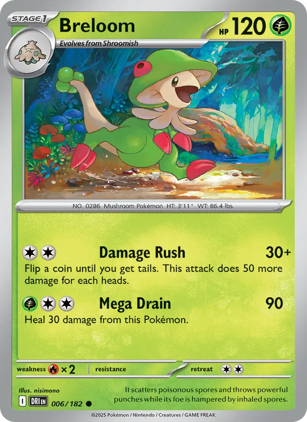 Breloom #006 – Destined Rivals card