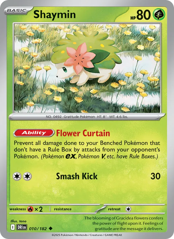 Shaymin #010 – Destined Rivals card