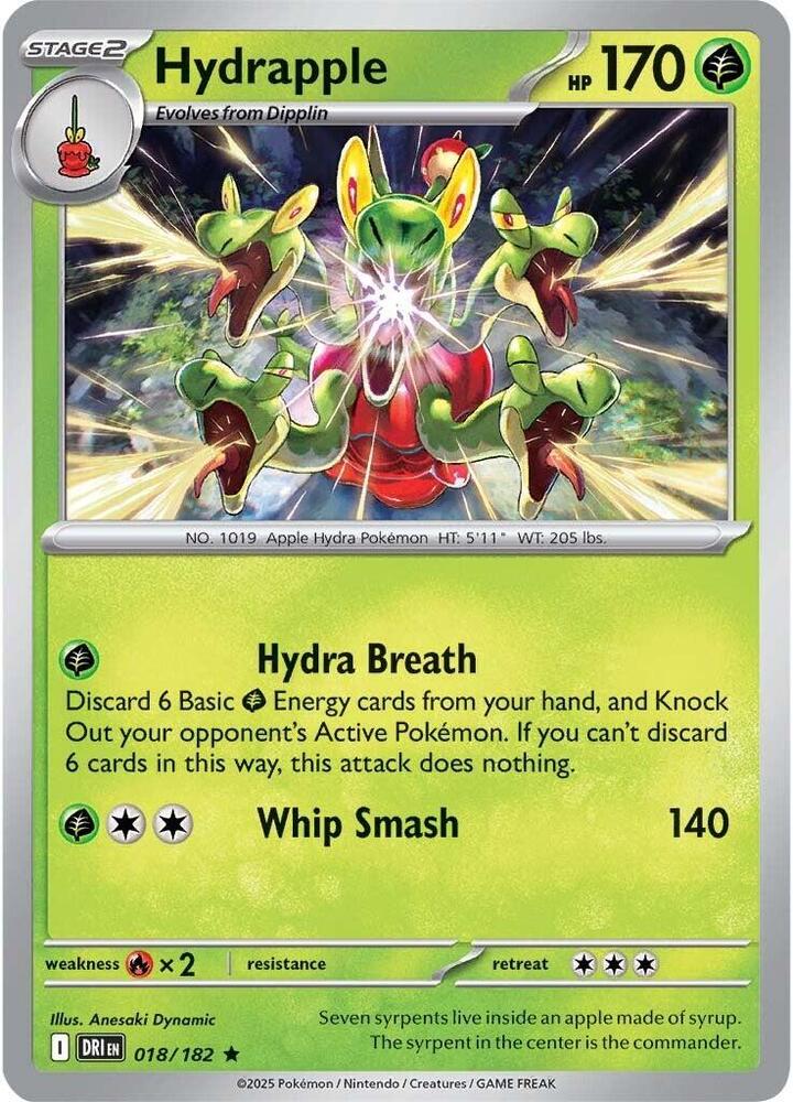 Hydrapple #018 – Destined Rivals card