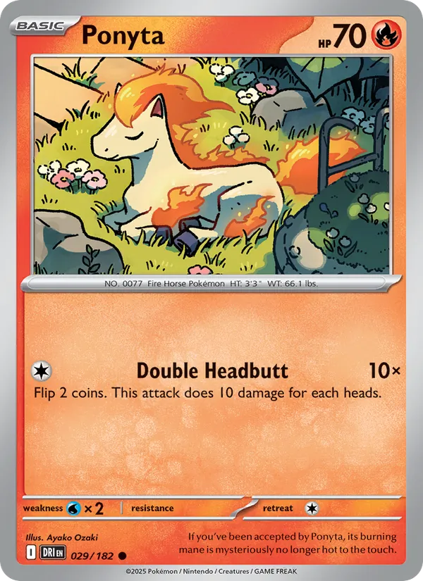 Ponyta #029 – Destined Rivals card