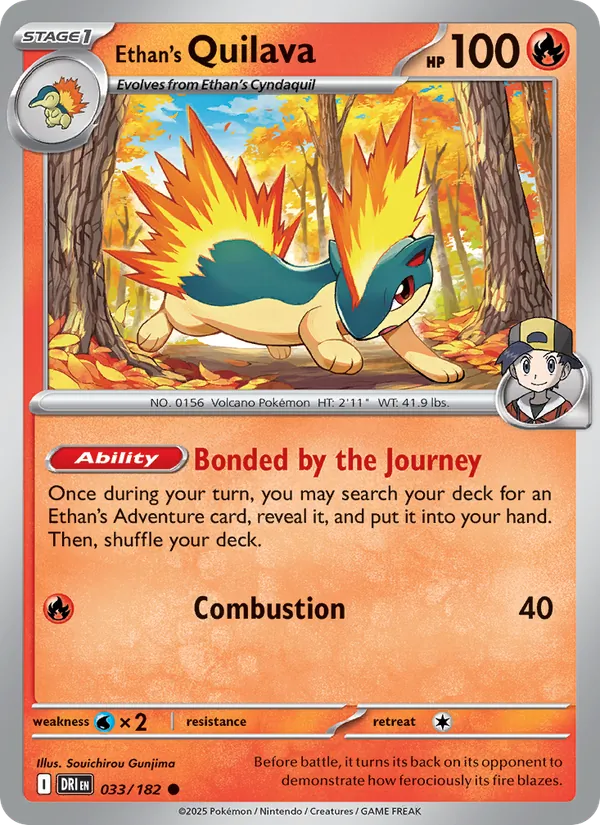 Ethan's Quilava #033 – Destined Rivals card