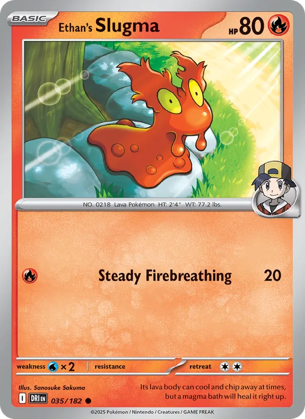 Ethan's Slugma #035 – Destined Rivals card