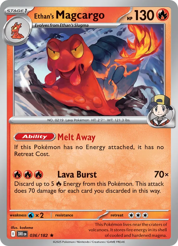 Ethan's Magcargo #036 – Destined Rivals card