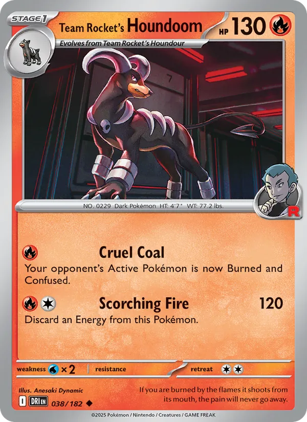 Team Rocket's Houndoom #038 – Destined Rivals card