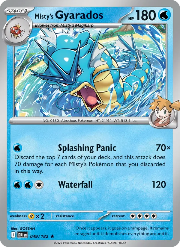 Misty's Gyarados #049 – Destined Rivals card