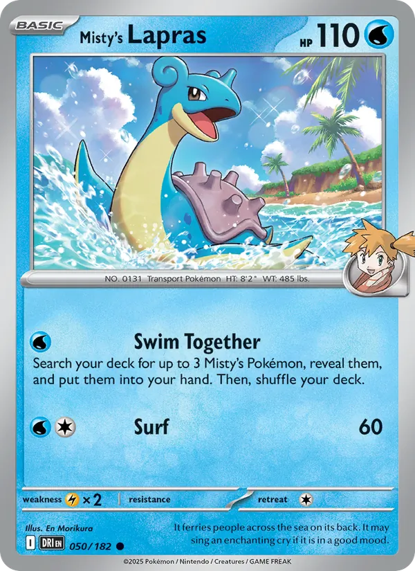 Misty's Lapras #050 – Destined Rivals card