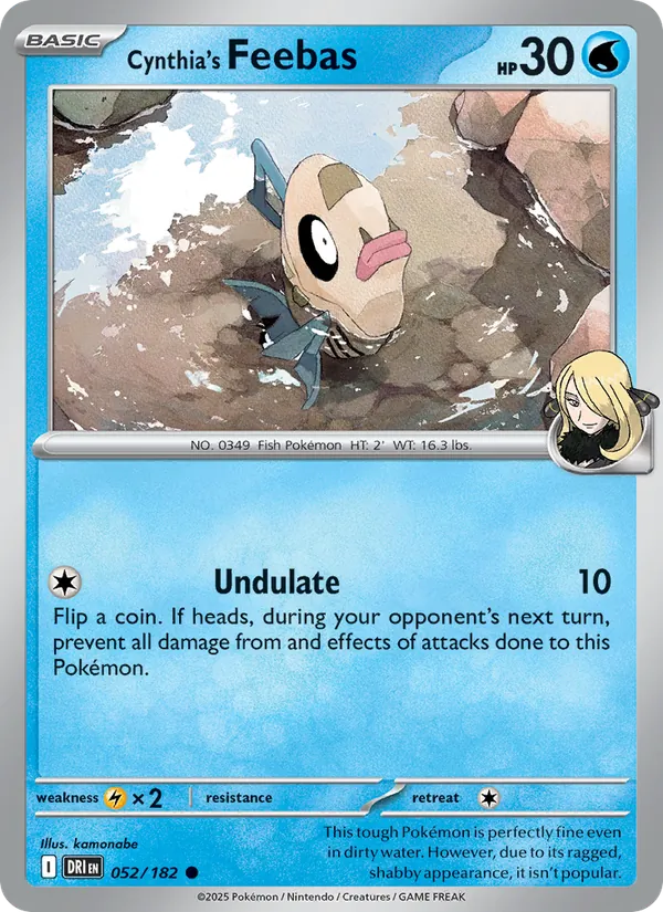 Cynthia's Feebas #052 – Destined Rivals card