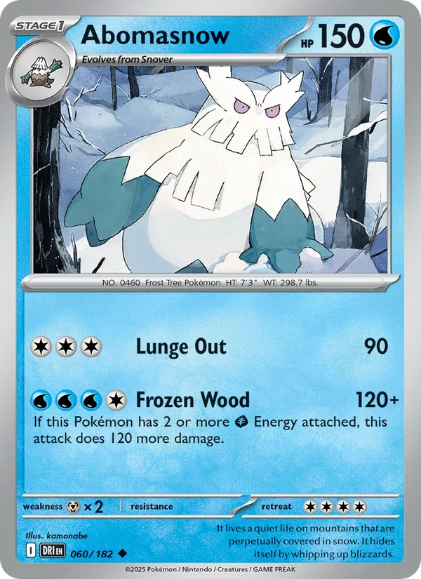 Abomasnow #060 – Destined Rivals card