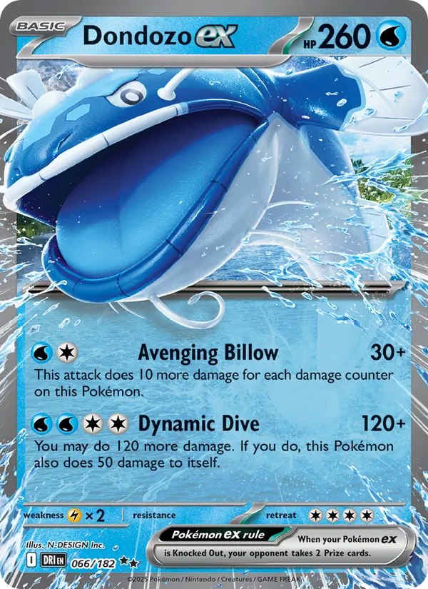 Dondozo ex #066 – Destined Rivals card