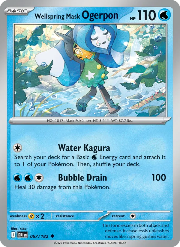 Wellspring Mask Ogerpon #067 – Destined Rivals card