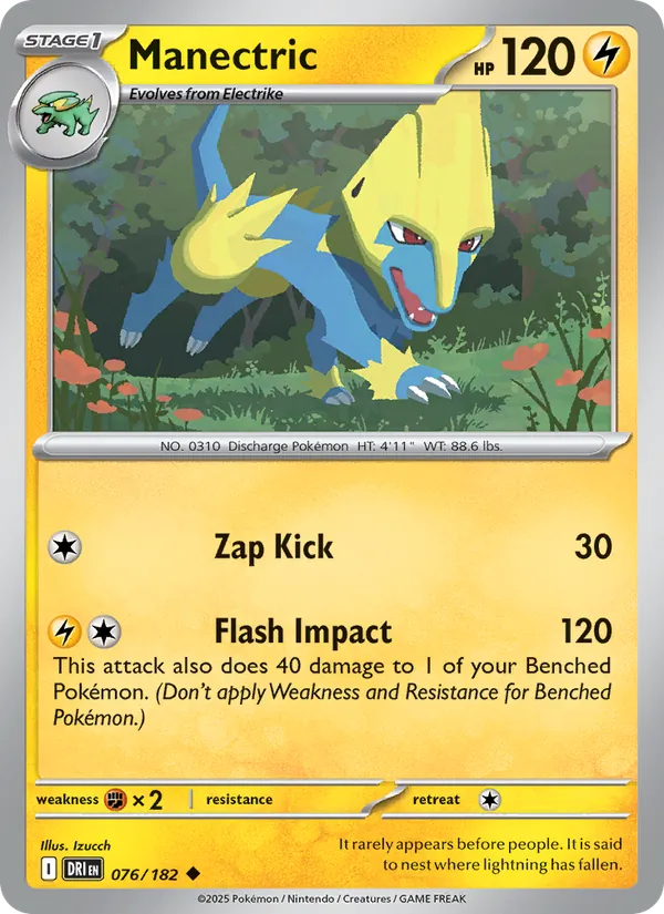 Manectric #076 – Destined Rivals card