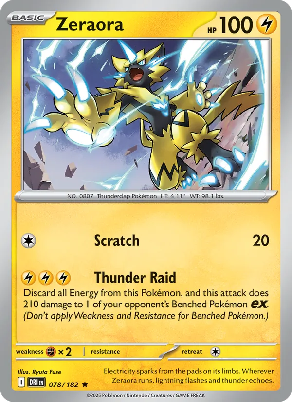 Zeraora #078 – Destined Rivals card