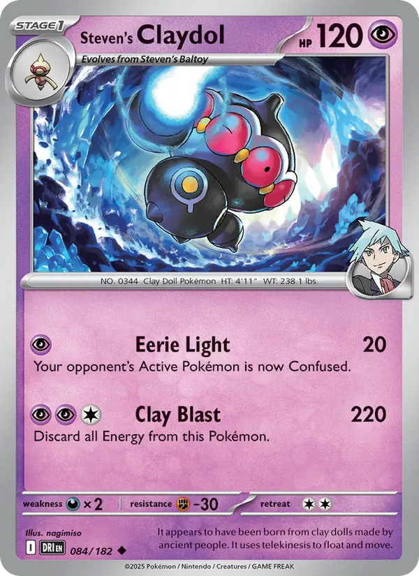 Steven's Claydol #084 – Destined Rivals card