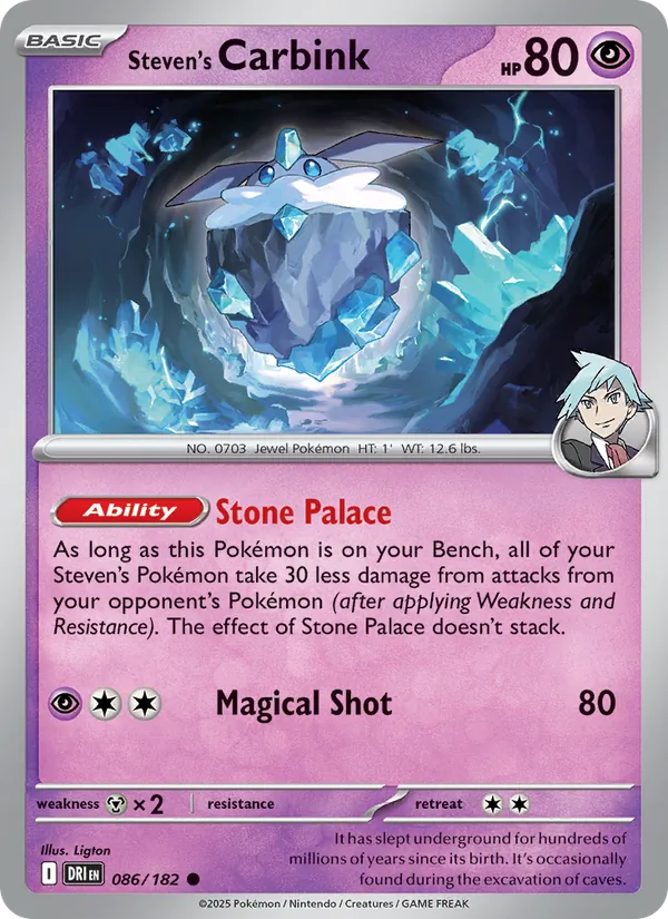 Steven's Carbink #086 – Destined Rivals card