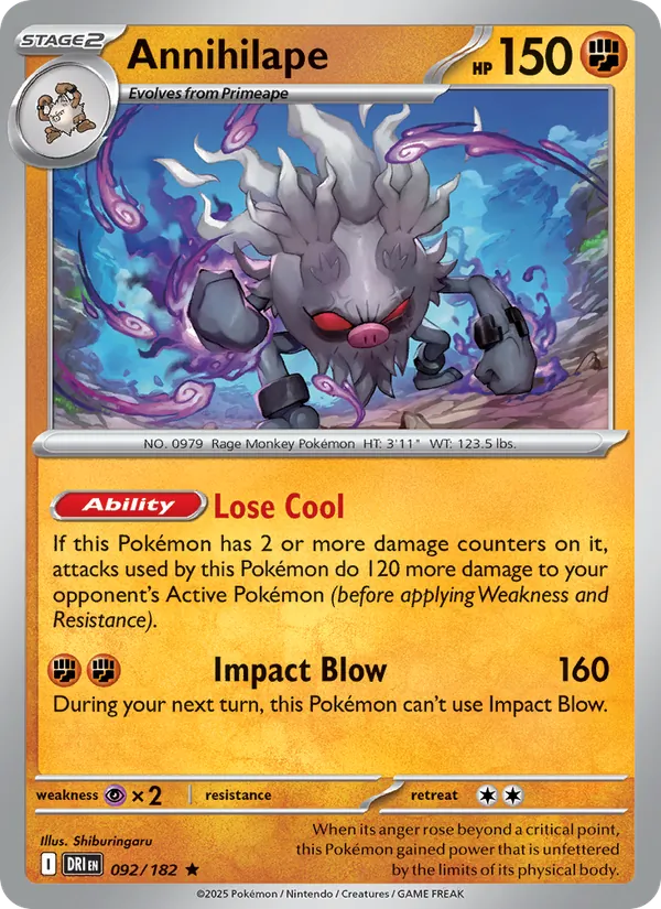 Annihilape #092 – Destined Rivals card