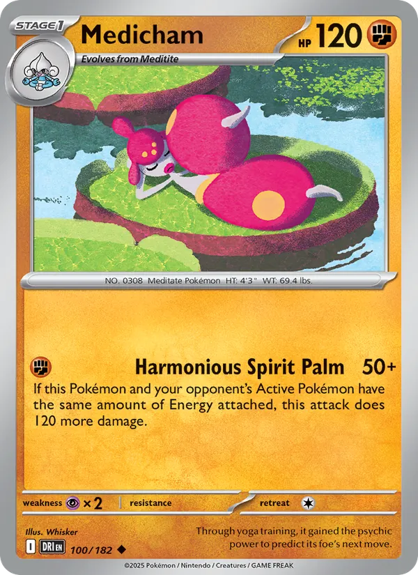 Medicham #100 – Destined Rivals card