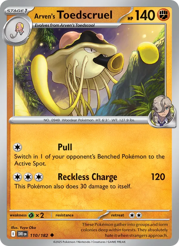Arven's Toedscruel #110 – Destined Rivals card