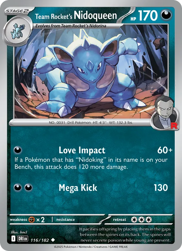 Team Rocket's Nidoqueen #116 – Destined Rivals card