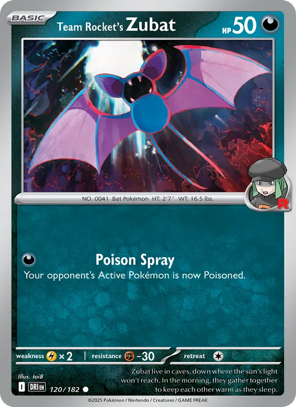 Team Rocket's Zubat #120 – Destined Rivals card
