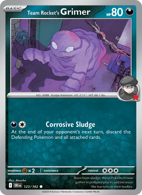 Team Rocket's Grimer #123 – Destined Rivals card