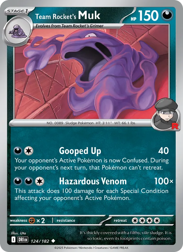 Team Rocket's Muk #124 – Destined Rivals card