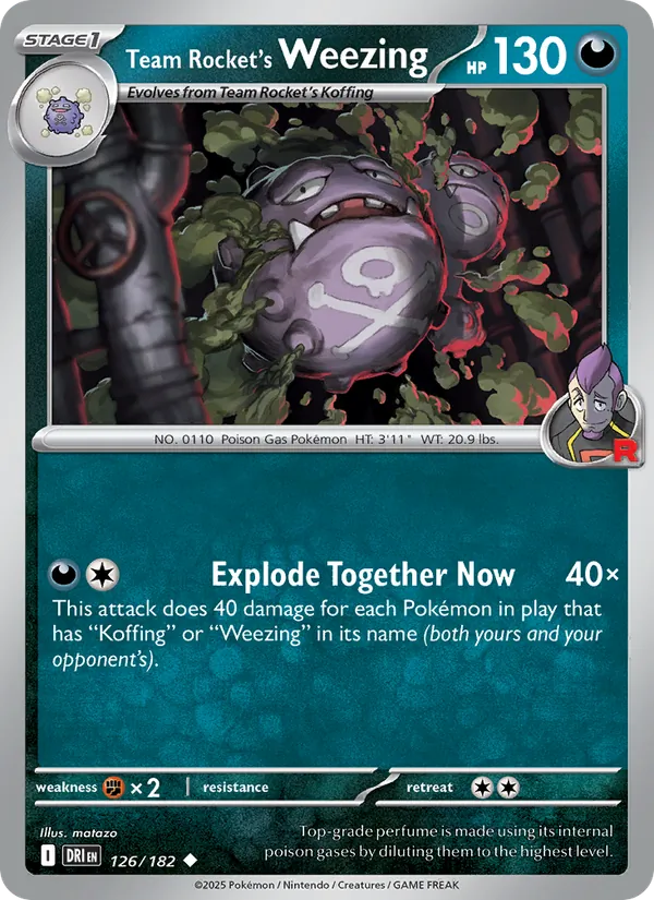 Team Rocket's Weezing #126 – Destined Rivals card