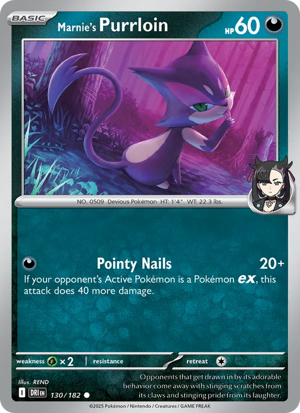 Marnie's Purrloin #130 – Destined Rivals card