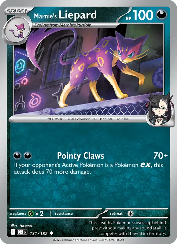 Marnie's Liepard #131 – Destined Rivals card